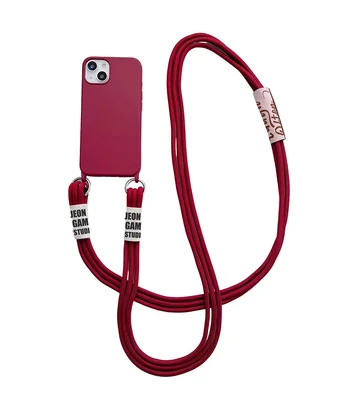 Чохол TPU two straps California для Apple iPhone 13 (6.1") Червоний / Rose Red Чохол TPU two straps California для Apple iPhone 13 (6.1") Червоний / Rose Red