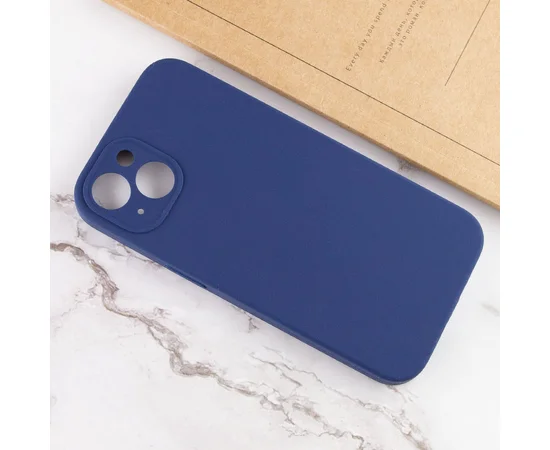 Чехол Silicone Case Lakshmi Square Full Camera для Apple iPhone 13 (6.1") Синий / Deep navy