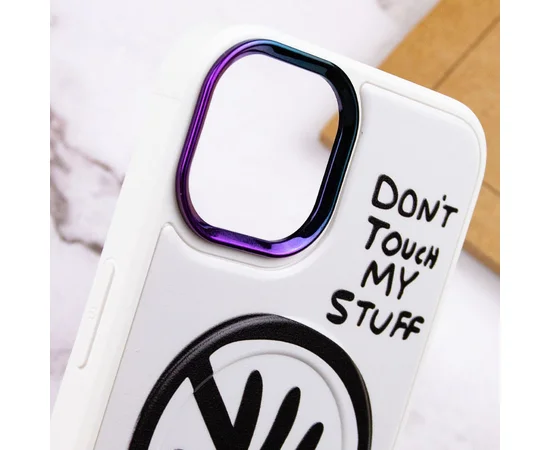 TPU+PC чехол Funny pictures with MagSafe для Apple iPhone 13 (6.1") Don't touch