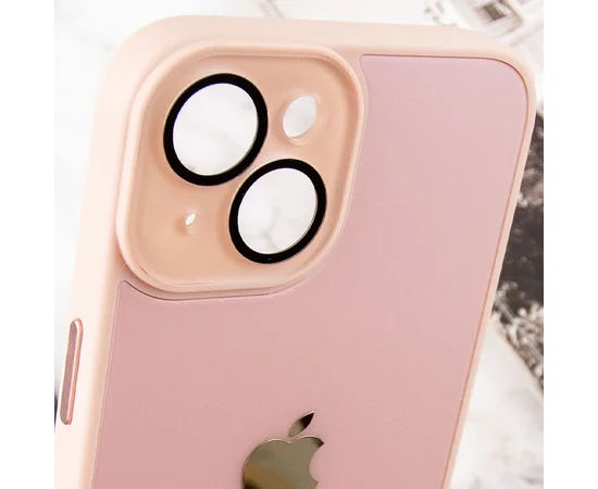 Чехол TPU+Glass Sapphire Midnight для Apple iPhone 13 (6.1") Розовый / Pink Sand