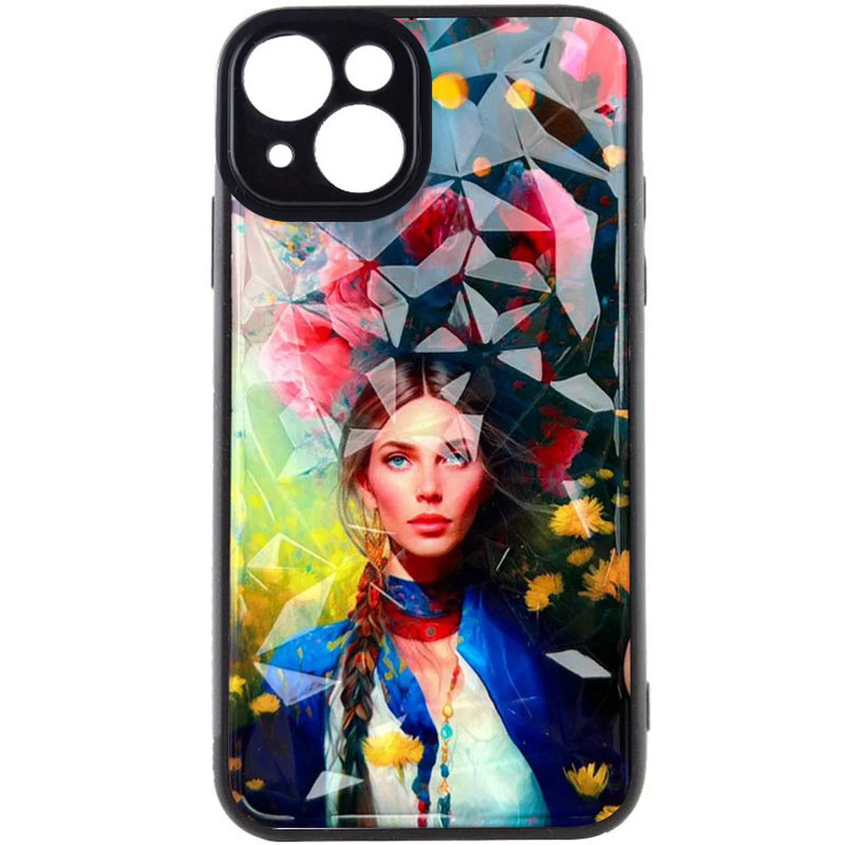 TPU+PC чохол Prisma Ladies для Apple iPhone 13 (6.1") Peonies