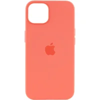 Чохол Silicone case (AAA) full with Magsafe and Animation для Apple iPhone 13 (6.1") Рожевий / Pink Pomelo