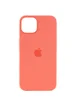 Чехол Silicone case (AAA) full with Magsafe and Animation для Apple iPhone 13 (6.1") Розовый / Pink Pomelo