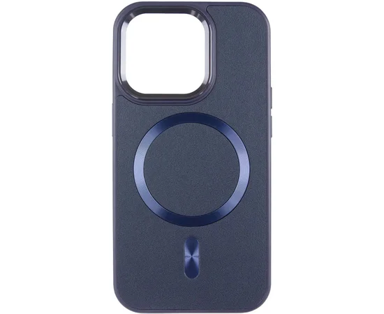 Кожаный чехол SnapCase with MagSafe для Apple iPhone 13 / 14 (6.1") Dark Blue