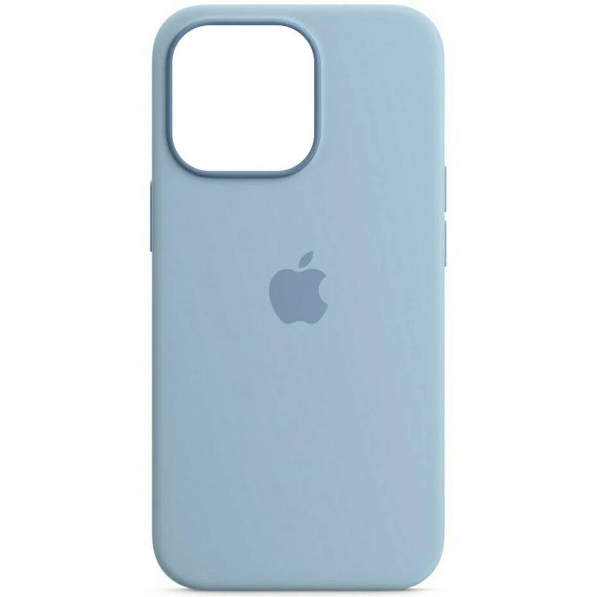 Чехол Silicone case (AAA) full with Magsafe для Apple iPhone 13 (6.1") Синий / Blue Fog