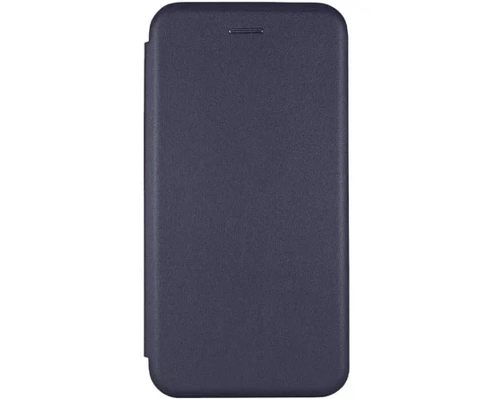 Кожаный чехол-книжка Classy для Apple iPhone 13 (6.1") Темно-синий