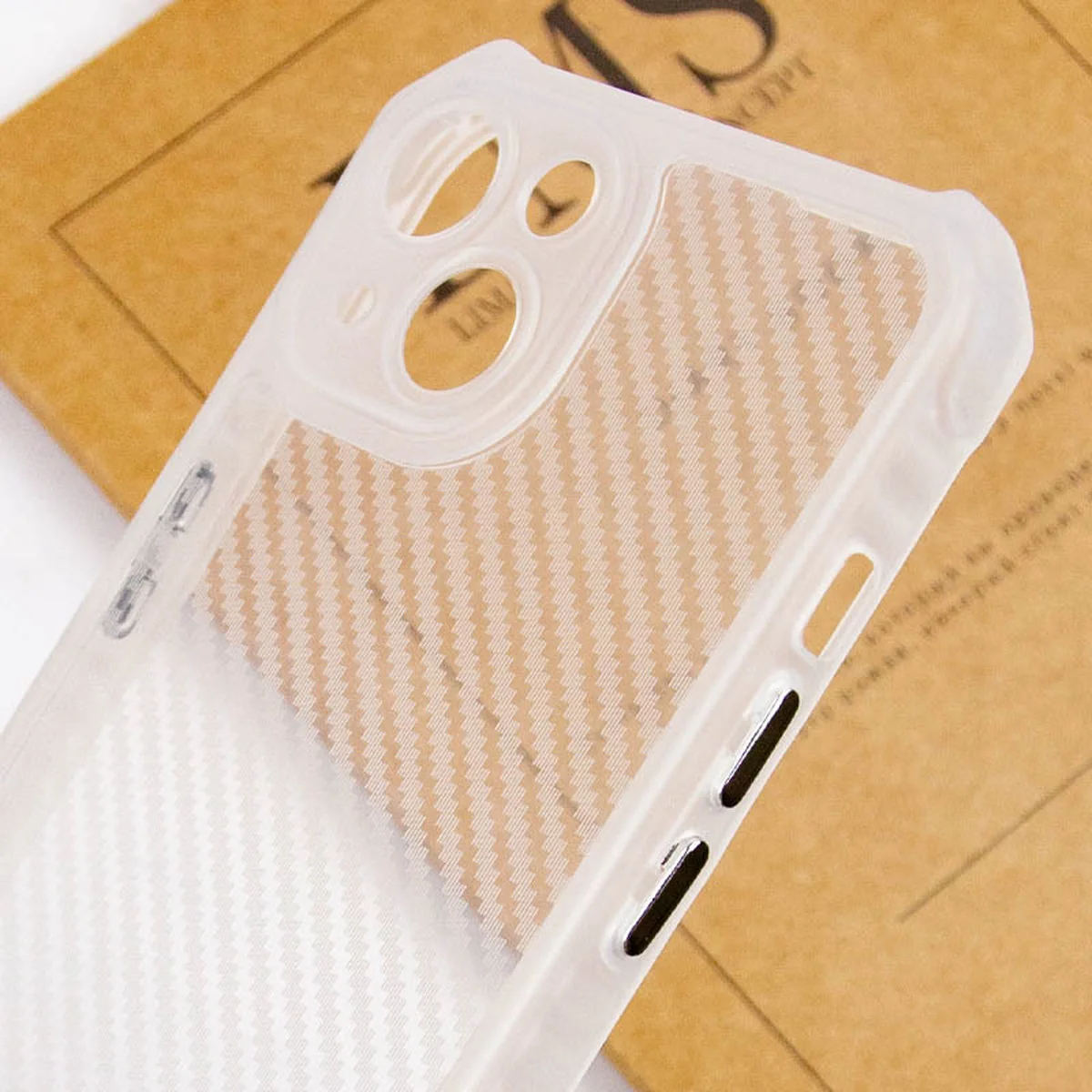 Чехол TPU Ease Carbon color series для Apple iPhone 13 (6.1") Матовый / Прозрачный