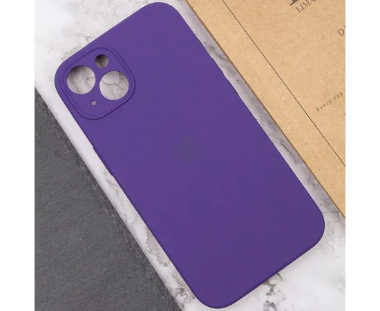 Чехол Silicone Case Full Camera Protective (AA) для Apple iPhone 13 (6.1") Фиолетовый / Amethyst