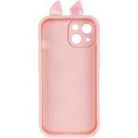 Чехол TPU Toys Case with Ears для Apple iPhone 13 (6.1") Light Pink