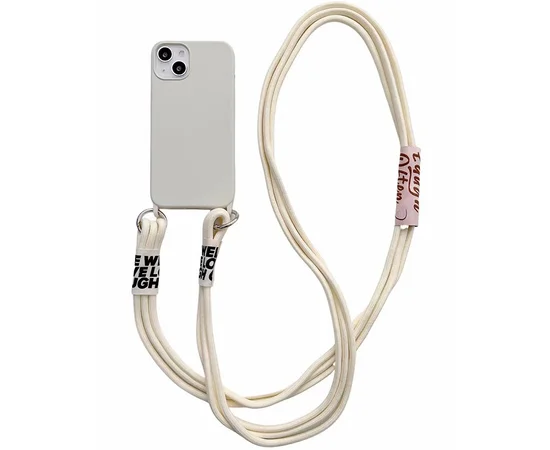 Чохол TPU two straps California для Apple iPhone 13 (6.1") Бежевий / Antigue White