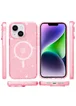 Чехол TPU Galaxy Sparkle (MagFit) для Apple iPhone 13 / 14 (6.1") Pink+Glitter