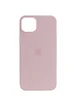 Чехол Silicone case (AAA) full with Magsafe для Apple iPhone 13 (6.1") Розовый / Chalk Pink