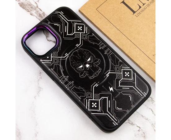 TPU+PC чехол Funny pictures with MagSafe для Apple iPhone 13 (6.1") Dark side