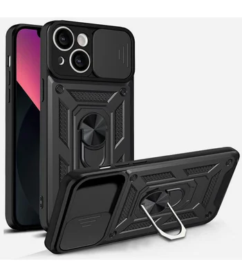 Чехол Ummi Camshield Serge Ring для Apple iPhone 13 (6.1") Черный / Black