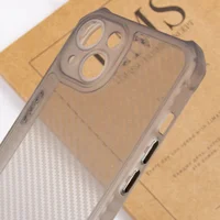 Чохол TPU Ease Carbon для Apple iPhone 13 (6.1") Чорний / Прозорий