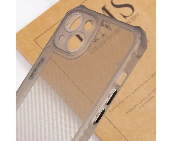 Чехол TPU Ease Carbon color series для Apple iPhone 13 (6.1") Черный / Прозрачный