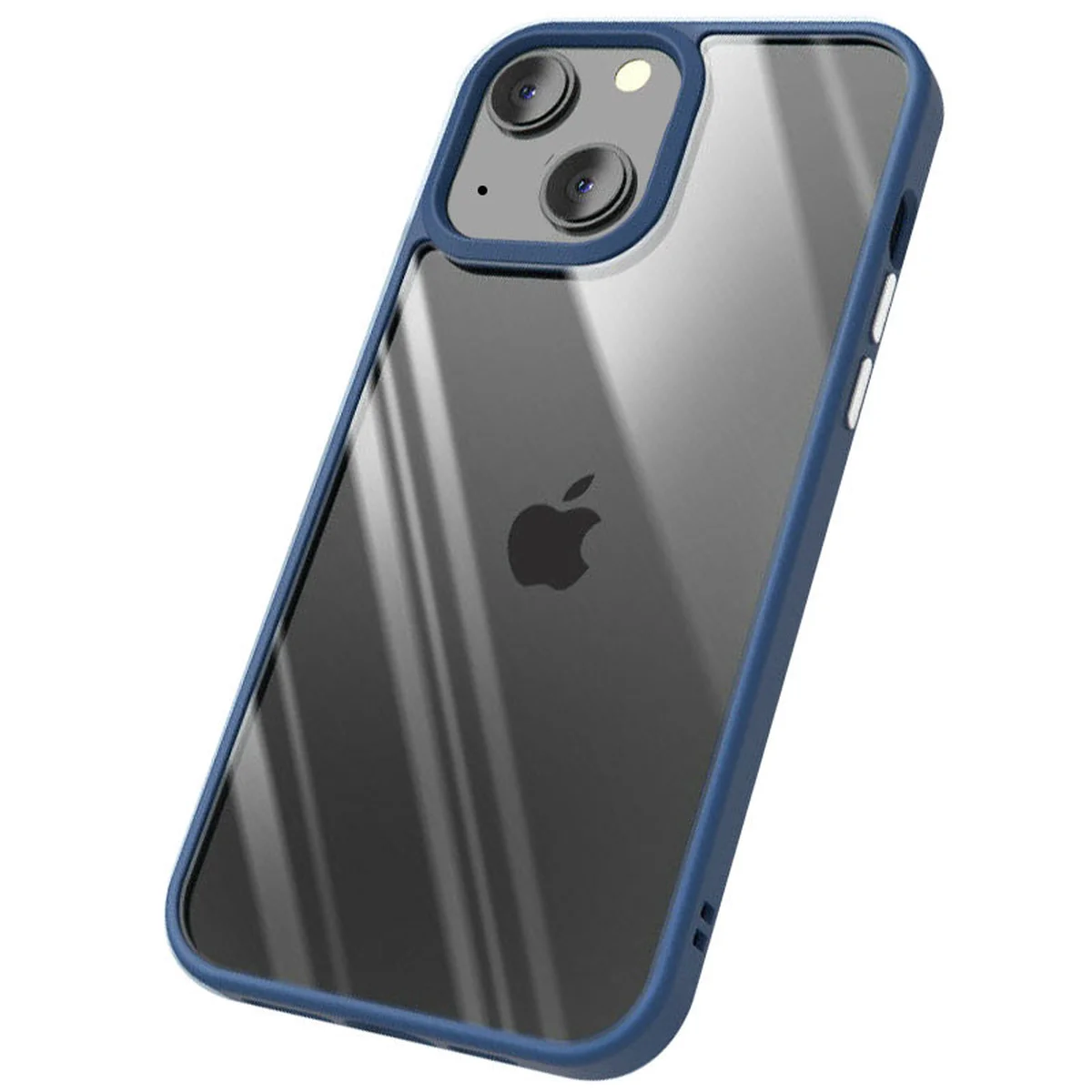 TPU+PC чохол Chrome Buttons для Apple iPhone 13 (6.1") Синій