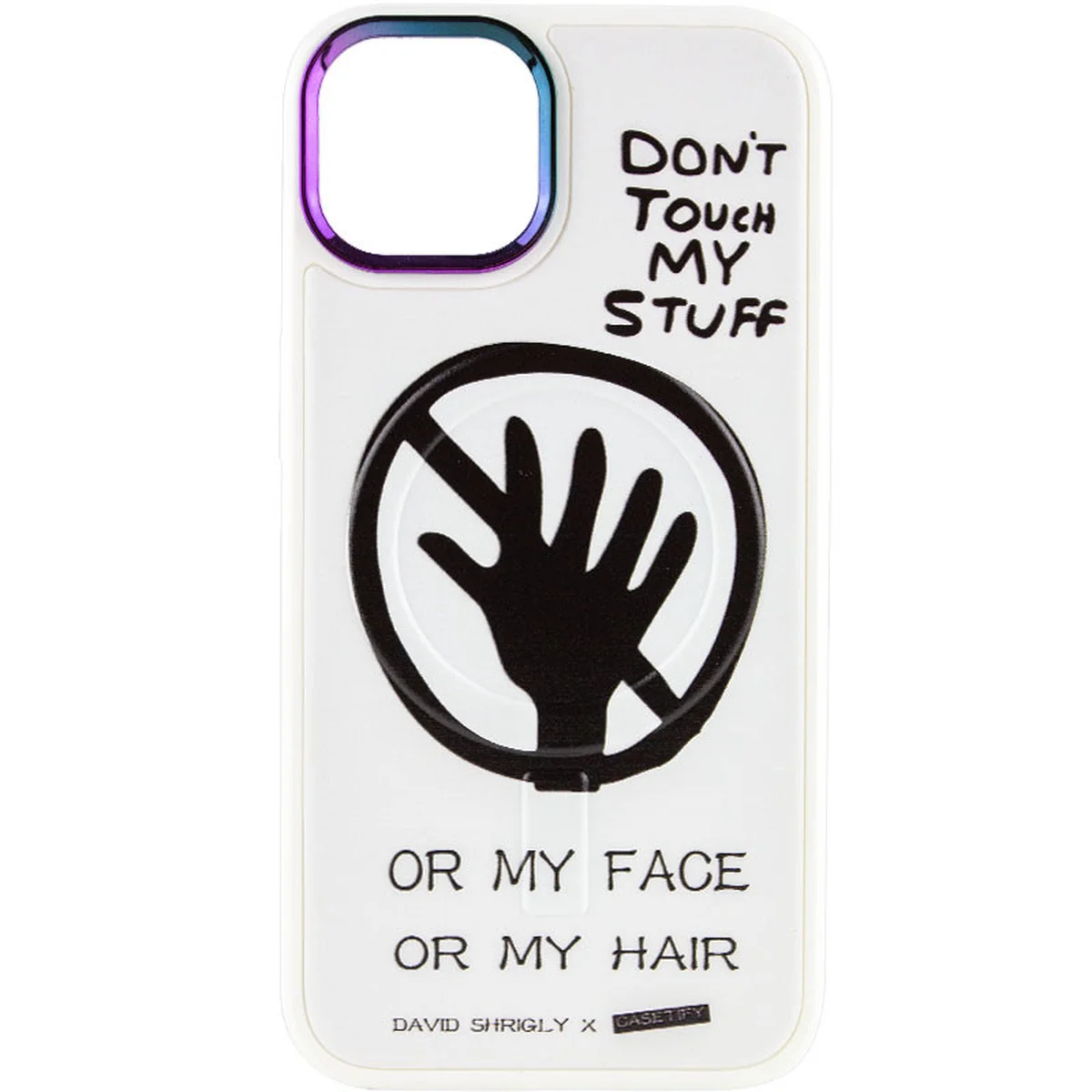 TPU+PC чохол Funny pictures with MagSafe для Apple iPhone 13 (6.1") Don't touch