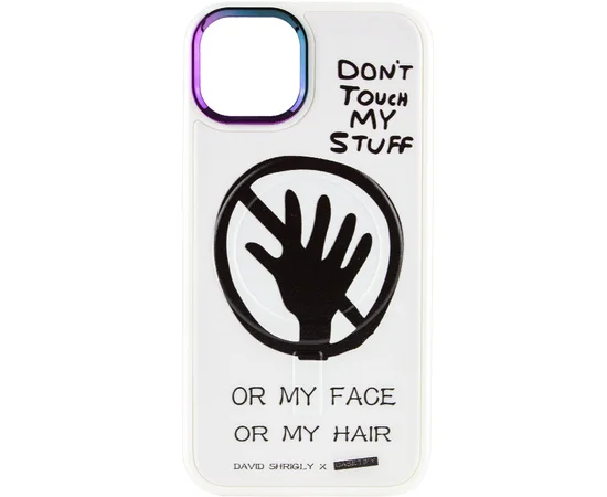 TPU+PC чехол Funny pictures with MagSafe для Apple iPhone 13 (6.1") Don't touch