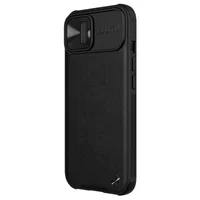 Кожаная накладка Nillkin Camshield Leather (шторка на камеру) для Apple iPhone 13 (6.1") Черный / Black
