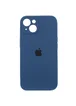 Чехол Silicone Case Full Camera Protective (AA) для Apple iPhone 13 (6.1") Синий / Abyss Blue