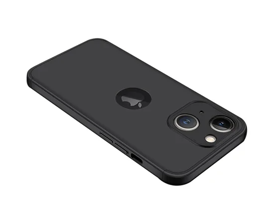 Пластиковая накладка GKK LikGus 360 градусов (opp) для Apple iPhone 13 (6.1") Черный