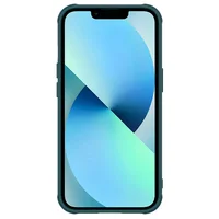 Кожаная накладка Nillkin Camshield Leather (шторка на камеру) для Apple iPhone 13 (6.1") Зеленый / Green