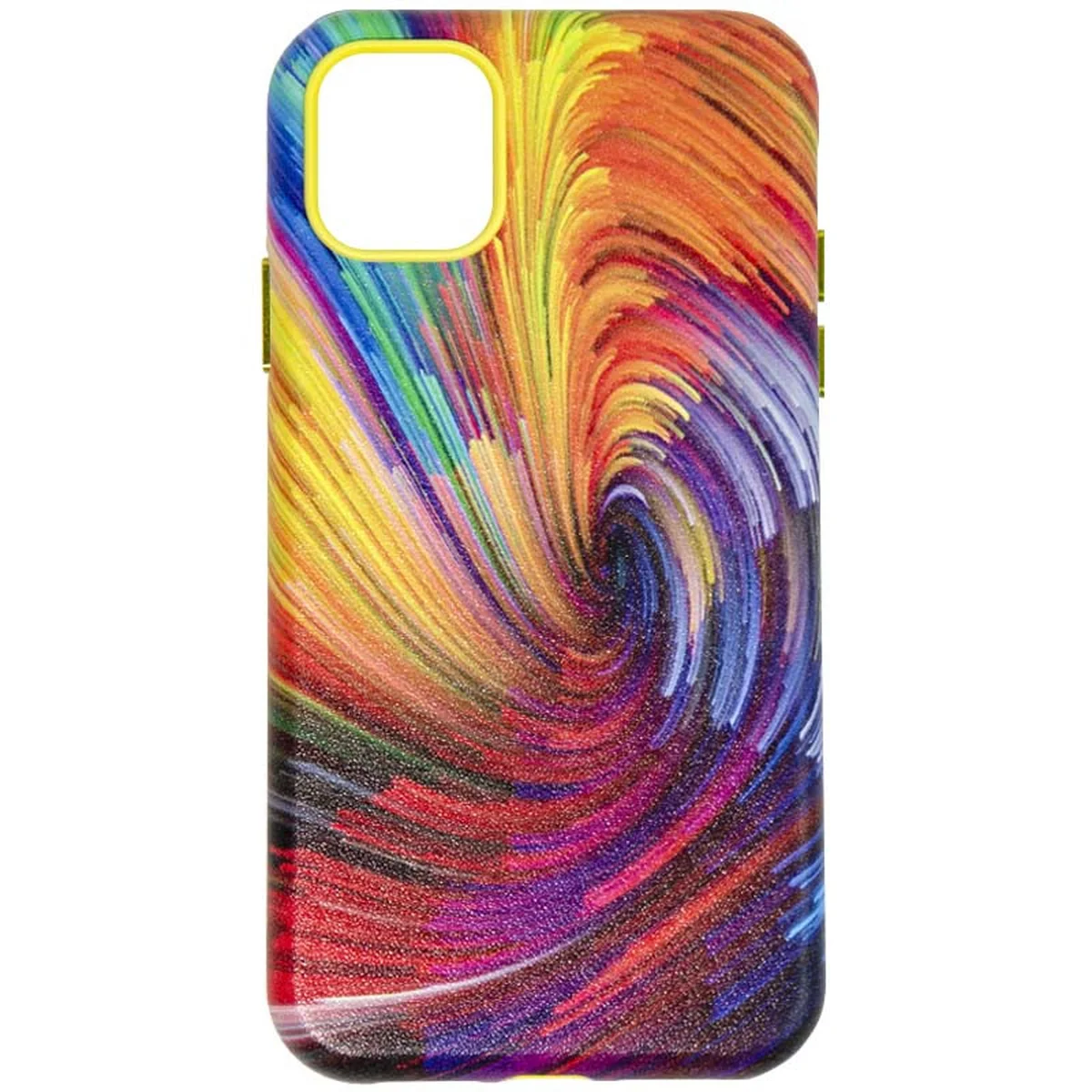 Кожаный чехол Colour Splash для Apple iPhone 13 (6.1") Orange / Red