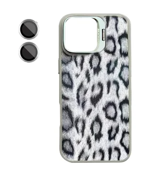 Чехол TPU+PC Wild Leopard with MagSafe and Lens для Apple iPhone 13 / 14 (6.1") Grey