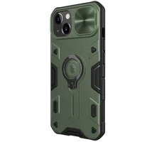 TPU+PC чехол Nillkin CamShield Armor no logo (шторка на камеру) для Apple iPhone 13 (6.1") Зеленый
