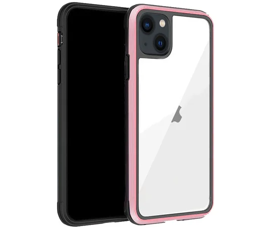 Чохол PC+TPU+Metal K-DOO Ares для Apple iPhone 13 (6.1") Рожевий