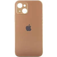TPU+Glass чохол Matte Candy Full camera для Apple iPhone 13 (6.1") Золотий