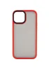 TPU+PC чехол Metal Buttons для Apple iPhone 13 (6.1") Красный