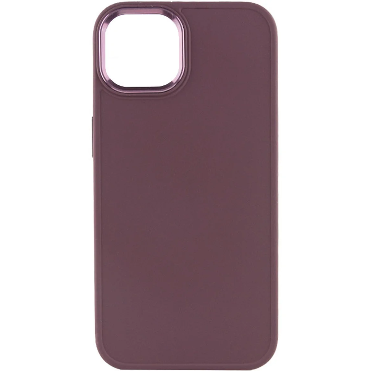 TPU чехол Bonbon Metal Style для Apple iPhone 13 (6.1") Бордовый / Plum