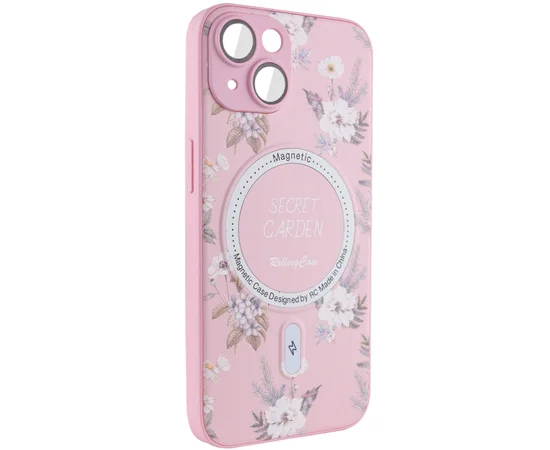 TPU+PC чехол Secret Garden with MagSafe для Apple iPhone 13 (6.1") Pink