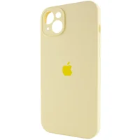 Чехол Silicone Case Full Camera Protective (AA) для Apple iPhone 13 (6.1") Желтый / Mellow Yellow