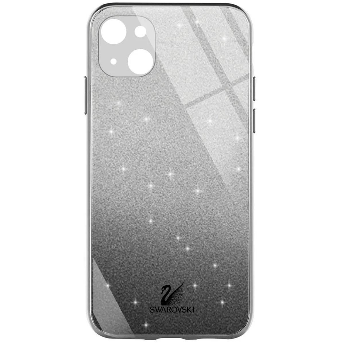 TPU+Glass чехол Swarovski для Apple iPhone 13 (6.1") Черный