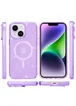 Чехол TPU Galaxy Sparkle (MagFit) для Apple iPhone 13 / 14 (6.1") Purple+Glitter
