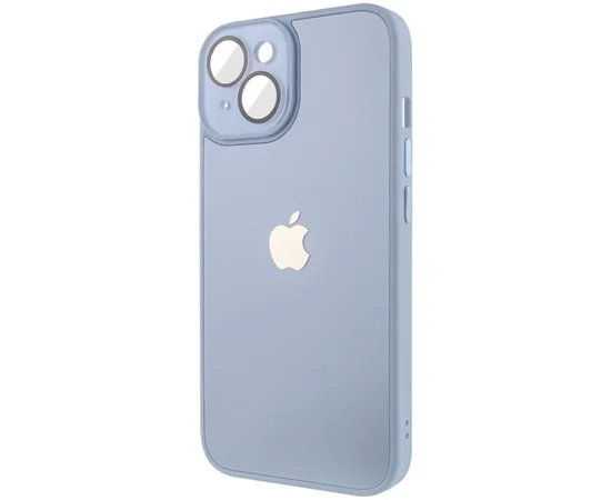 Чехол TPU+Glass Sapphire Midnight для Apple iPhone 13 (6.1") Голубой / Blue