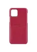 Кожаная накладка G-Case Cardcool Series для Apple iPhone 13 (6.1") Красный