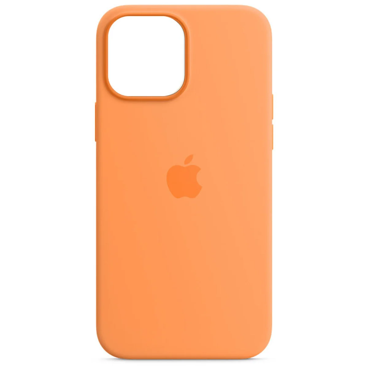Чохол Silicone case (AAA) full with Magsafe для Apple iPhone 13 (6.1") Помаранчевий / Marigold