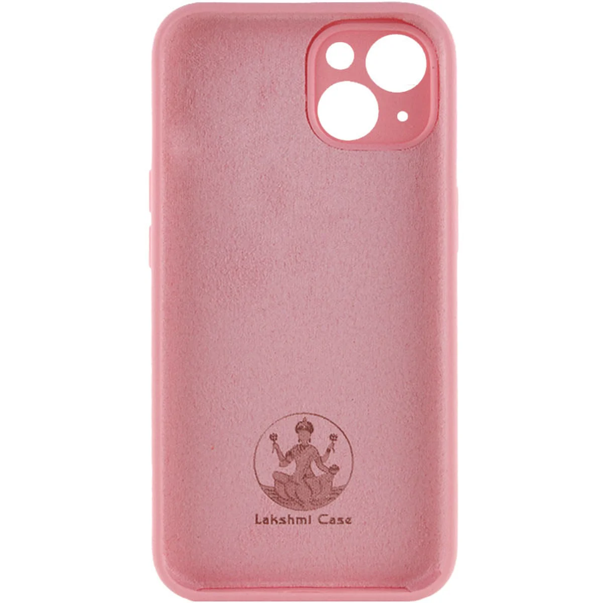 Чохол Silicone Case Lakshmi Square Full Camera для Apple iPhone 13 (6.1") Рожевий / Light pink