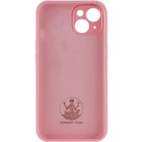 Чохол Silicone Case Lakshmi Square Full Camera для Apple iPhone 13 (6.1") Рожевий / Light pink