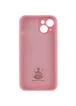 Чехол Silicone Case Lakshmi Square Full Camera для Apple iPhone 13 (6.1") Розовый / Light pink