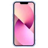 Кожаная накладка Nillkin Camshield Leather (шторка на камеру) для Apple iPhone 13 (6.1") Сиреневый / Purple
