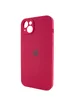Чехол Silicone Case Full Camera Protective (AA) для Apple iPhone 13 (6.1") Красный / Rose Red / PVH