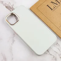 TPU чехол Bonbon Metal Style для Apple iPhone 13 (6.1") Белый / White