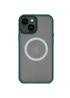 TPU+PC чехол Metal Buttons with MagSafe для Apple iPhone 13 (6.1") Зеленый