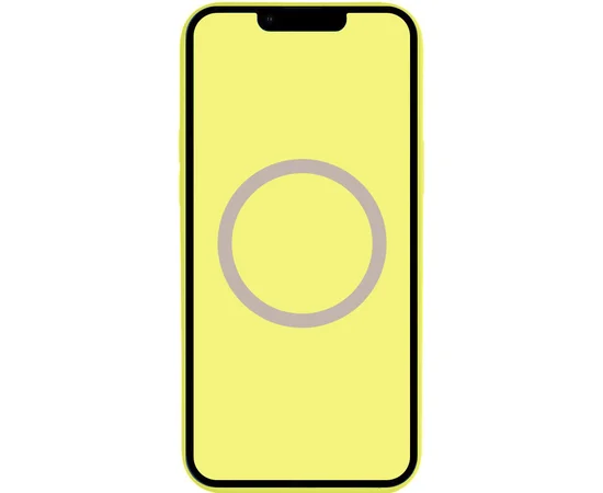 Чехол Silicone case (AAA) full with Magsafe and Animation для Apple iPhone 13 (6.1") Желтый / Lemon Zest
