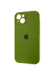 Чехол Silicone Case Full Camera Protective (AA) для Apple iPhone 13 (6.1") Зеленый / Dark Olive